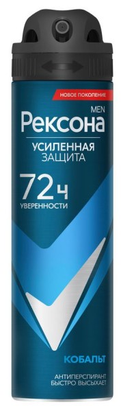 Изображение товара Антиперспирант Rexona Men аэрозоль Кобальт 150мл Антиперспирант Rexona Men аэрозоль Кобальт 150мл фотография