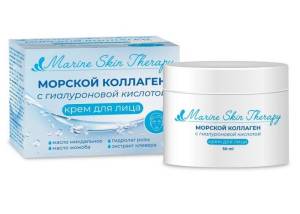 Крем для лица Коллаген морской MARINE SKIN THERAPY МедикоМед 50мл