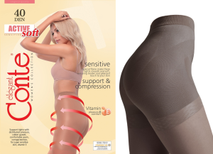 Колготки корректирующие Active Soft 40den графит