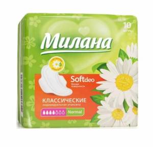 Прокладки Милана Classic Soft Deo Normal Ромашка №10